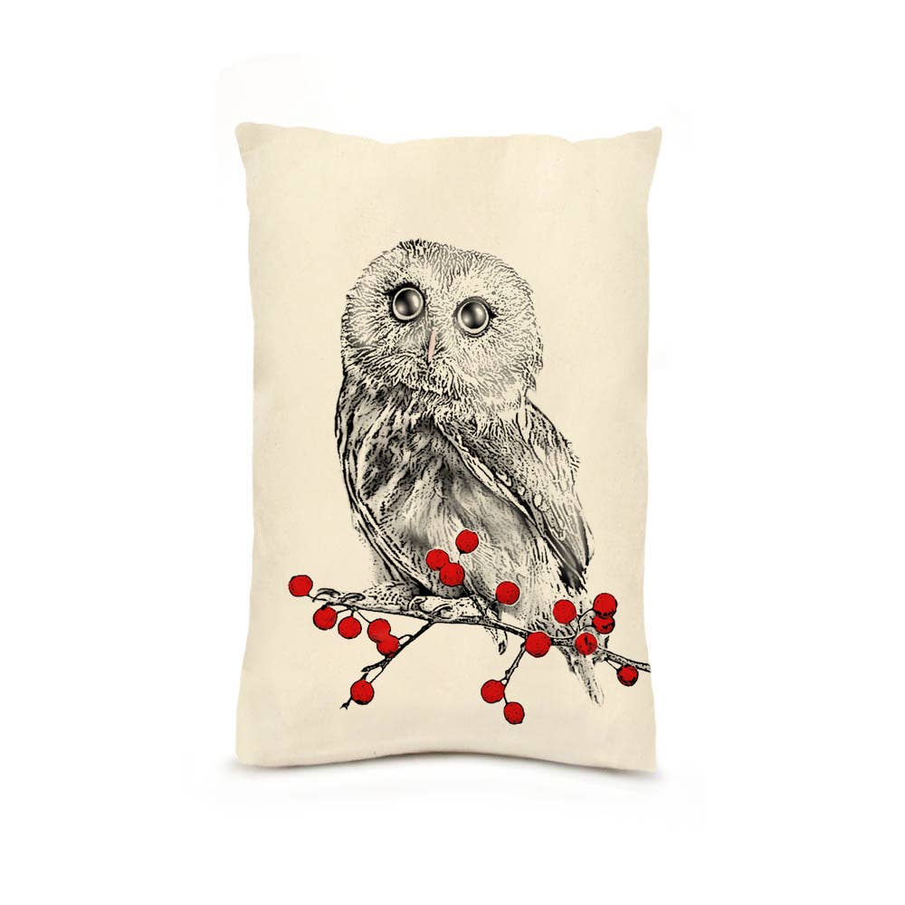 Eric & Christopher - Winter Owl 10 x 14 Pillow