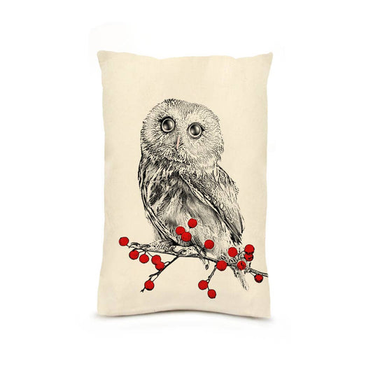 Eric & Christopher - Winter Owl 10 x 14 Pillow