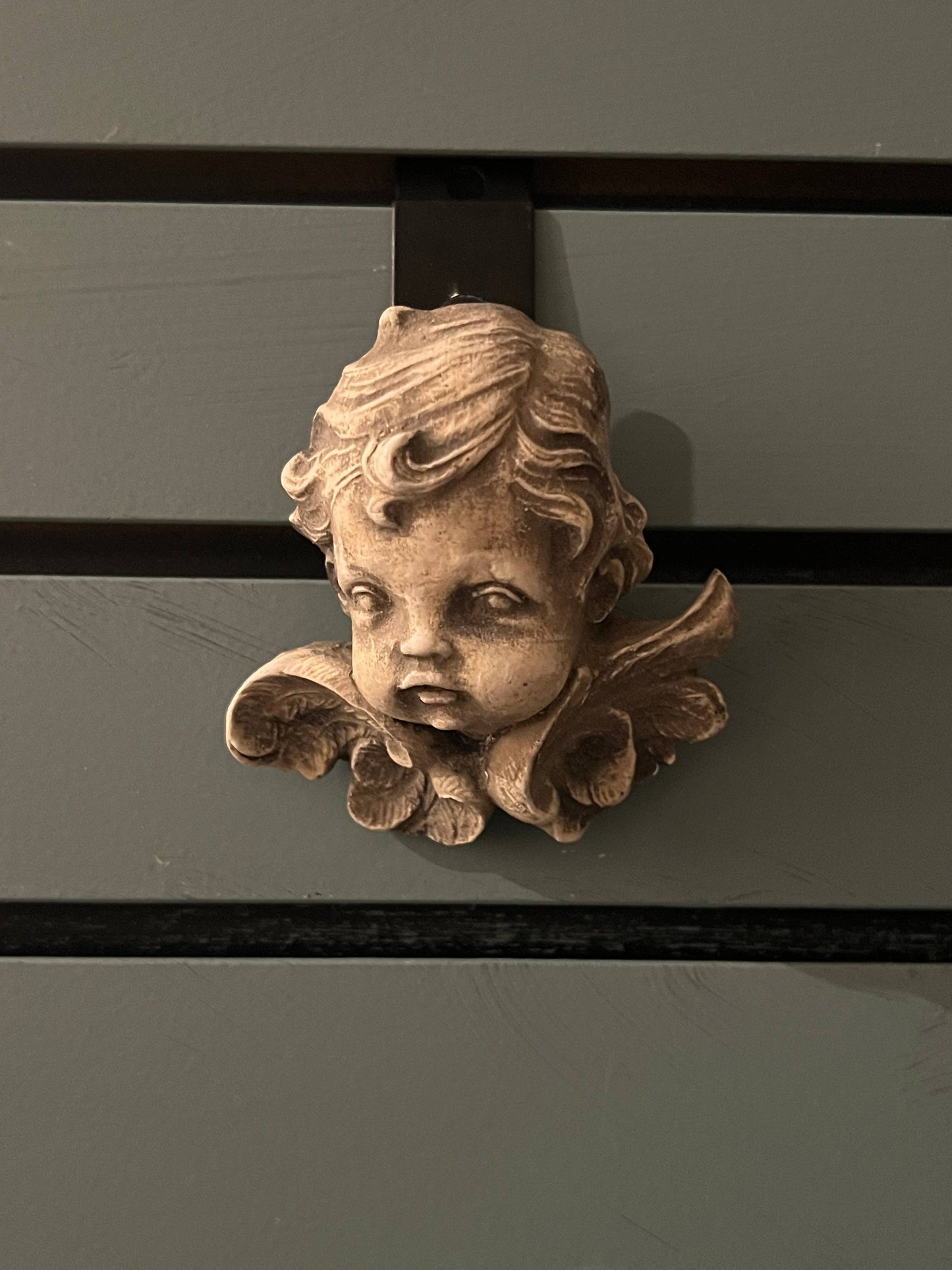 Le Menagerie - Winged Cherub Wall Plaque