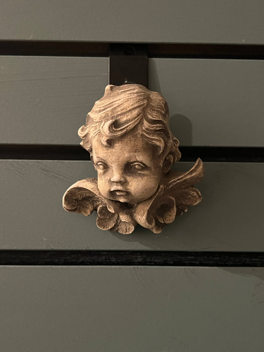 Le Menagerie - Winged Cherub Wall Plaque