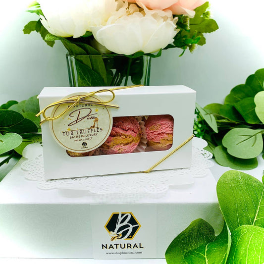 B.NATURAL STORES - Diva | Tub Truffles | 3 Ct Gift Boxed