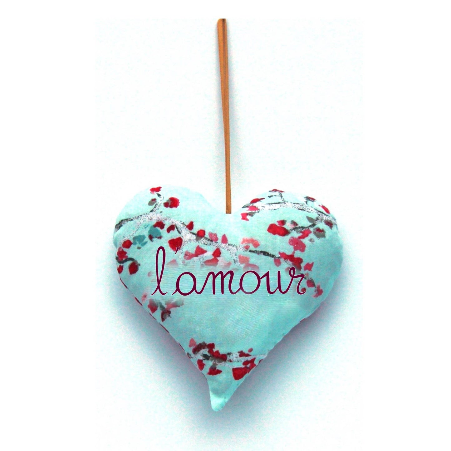 Estelle Billot - French lavender heart sachet. Valentine / Christmas ornement