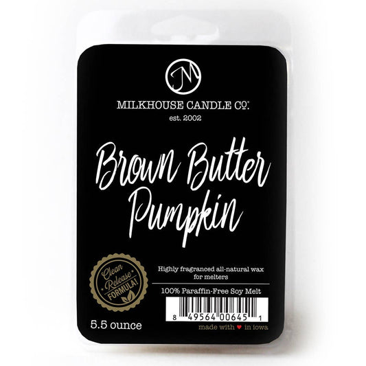 Milkhouse Candle Company - 5.5 oz Wax Melts: Brown Butter Pumpkin