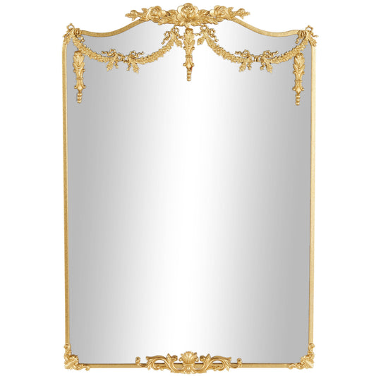 Le Menagerie - Vintage Gold Metal Wall Mirror