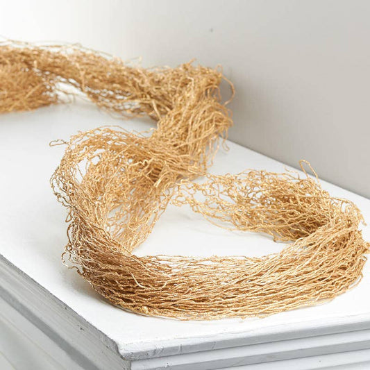 Le Menagerie - 6' Gold Glittered Faux Twig Garlands