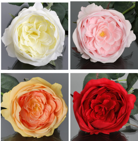 Angel Isabella - 17" Artificial Real touch Cabbage Rose