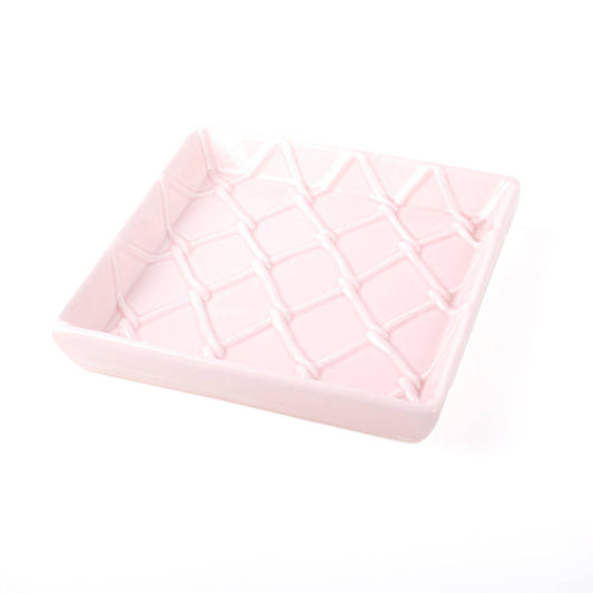8 Oak Lane - Pink Textured Beverage Napkin Tray