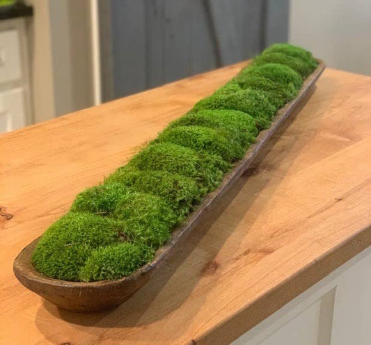 Forever Green Art - Moss Long Bread Bowl