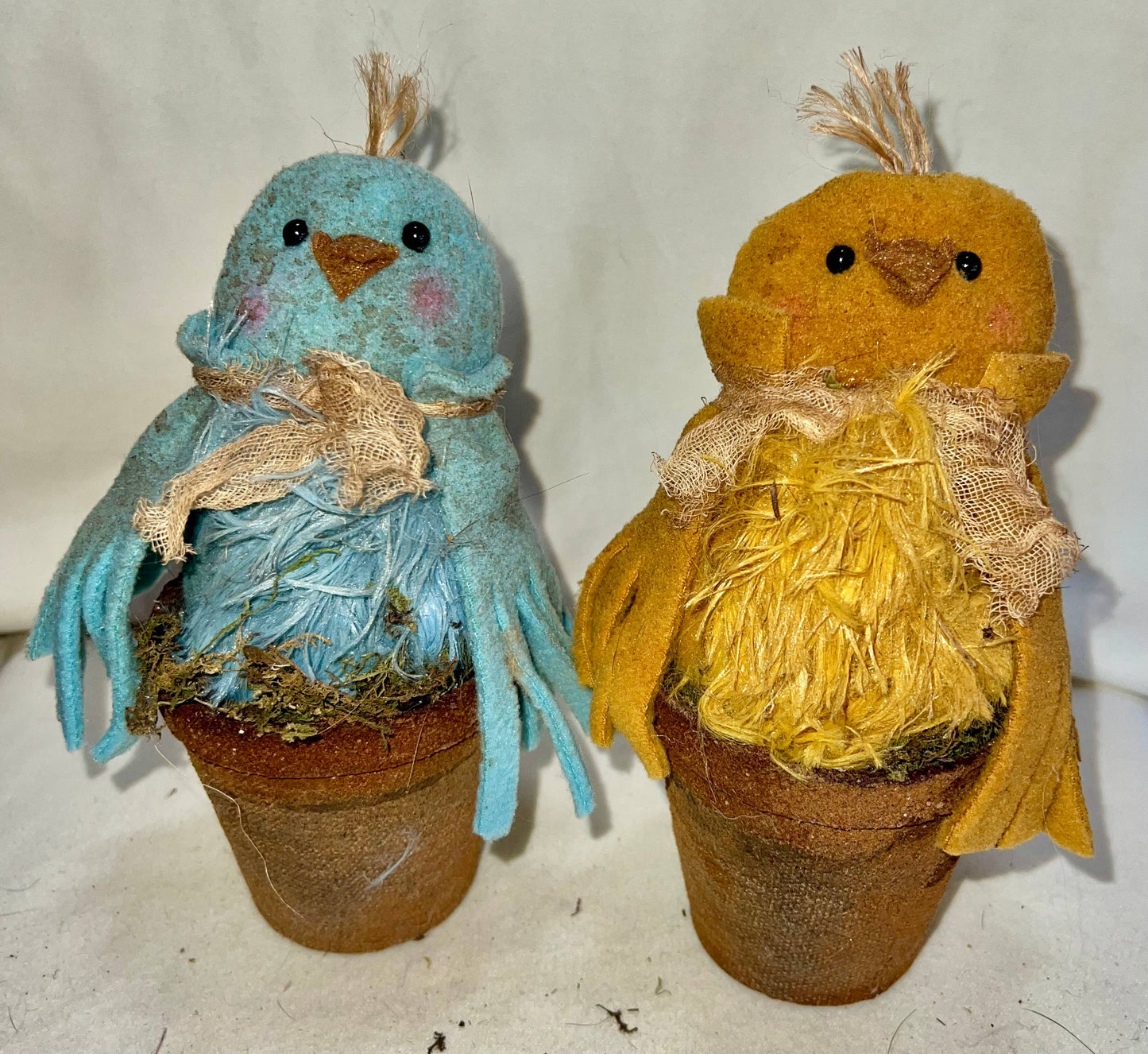 Raggedy Junction - Made in USA primitive dolls in peat pot