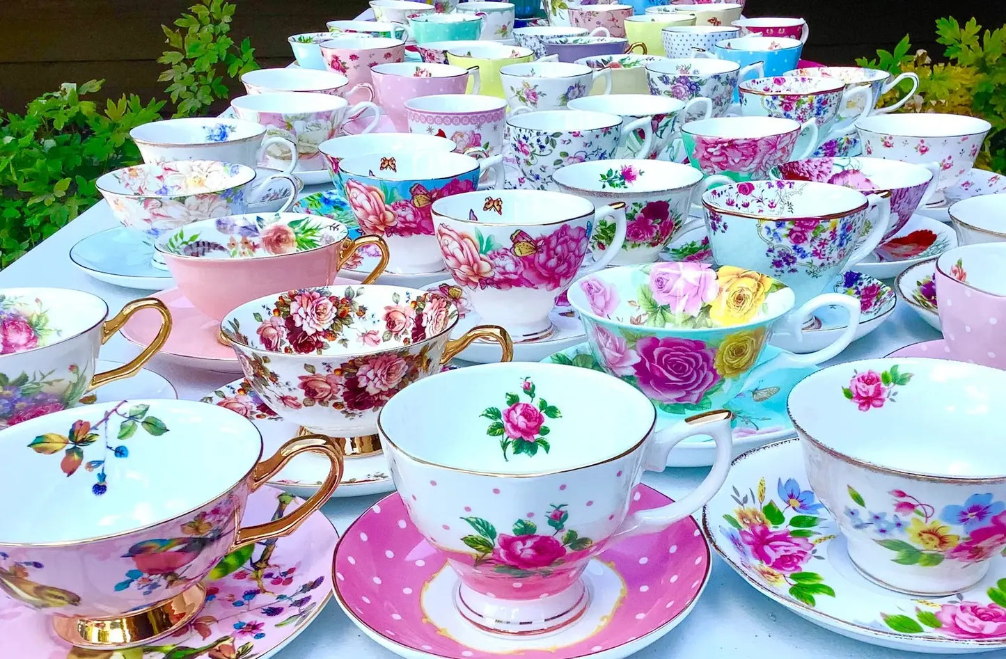 Le Menagerie  - Teacup & Saucer Pair Tea party, Catering, Celebrations