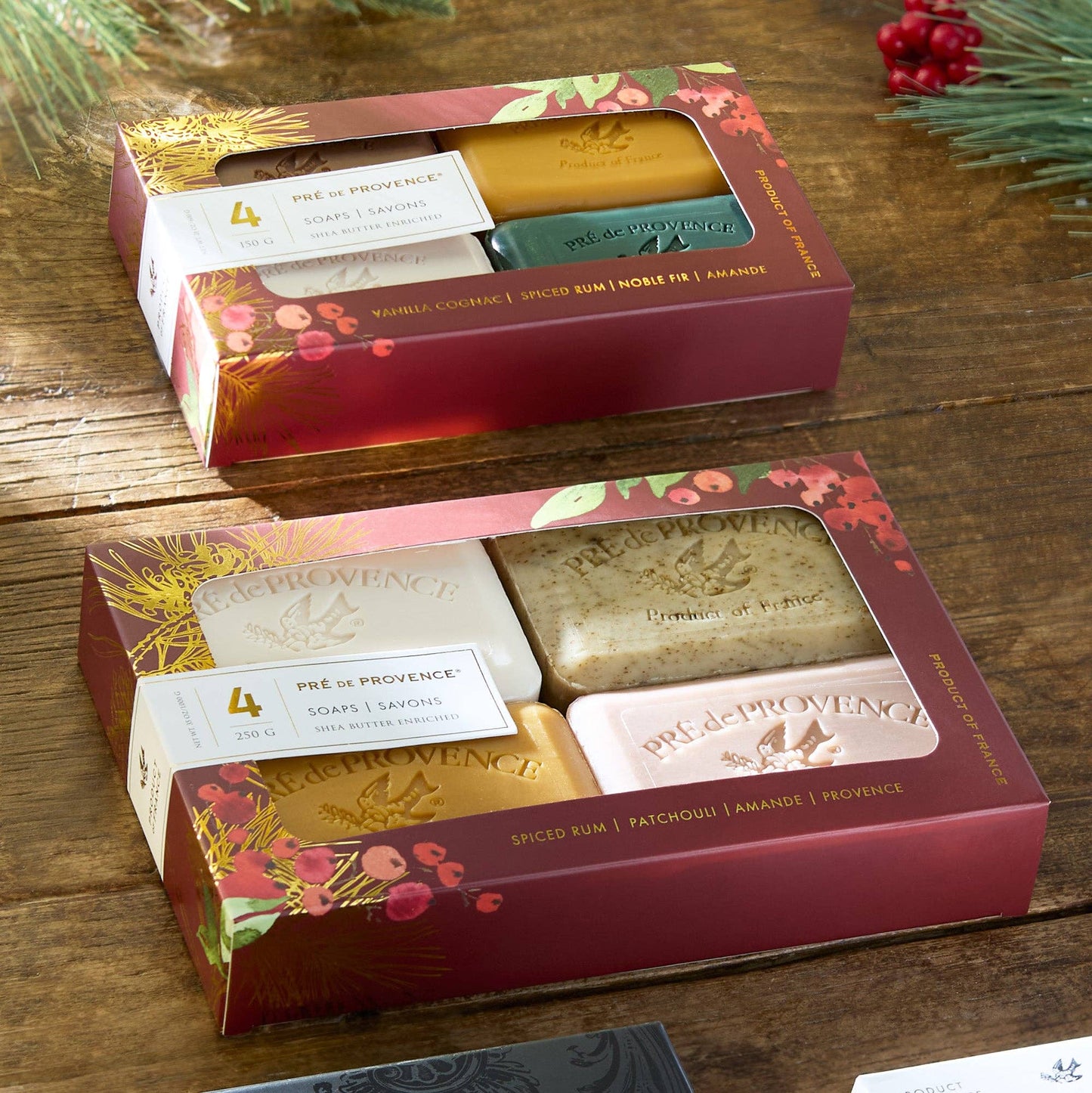 European Soaps - Heritage Soap Gift Set - Holiday Scents - 250g