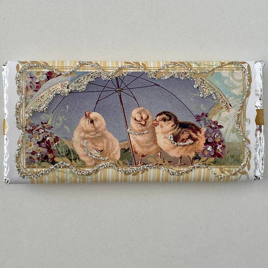 Nelda Barchers Glitter Cards - Chocolate Bars Easter