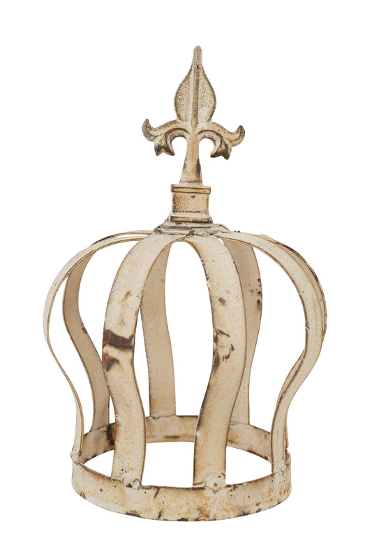 Le Menagerie - Strap Crown Iron Topiary-Farmhouse-Garden Decor-7x10 inches