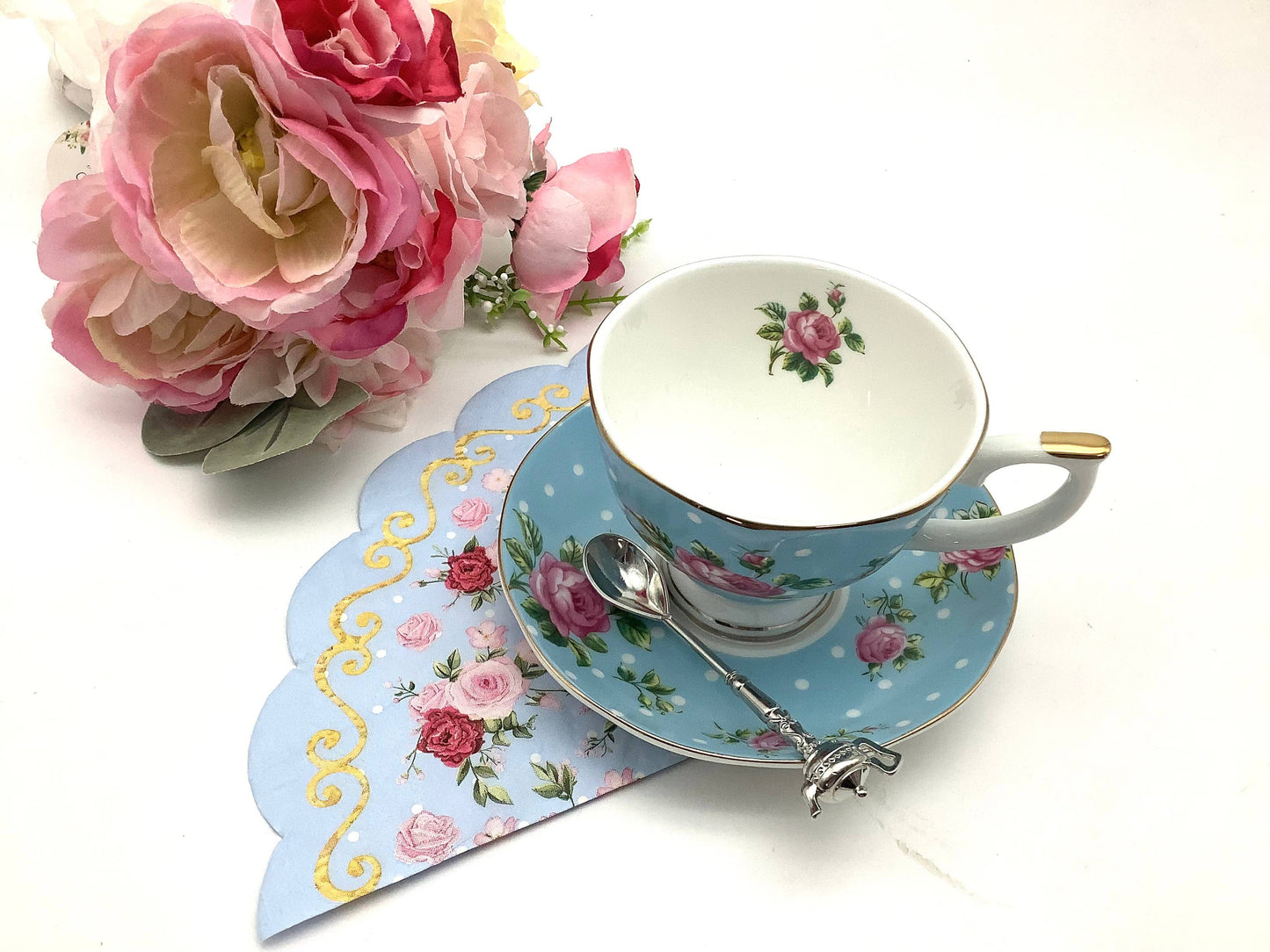 Le Menagerie  - Pretty English Garden Tea Party Paper Napkins Decorations