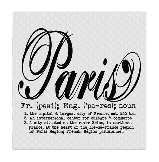 Avery Lane Gifts - Paris Definition Fancy Cursive, SWEDISH DISH CLOTHS