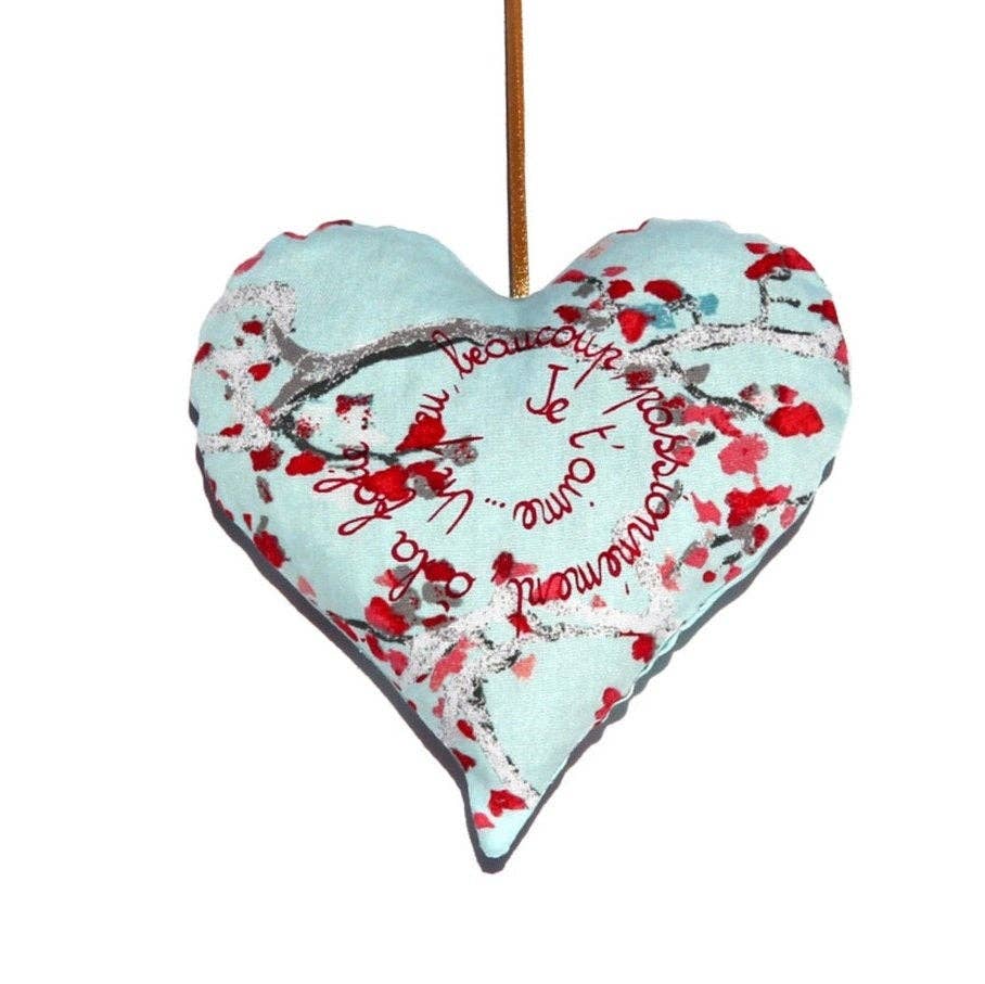 Estelle Billot - French lavender heart sachet. Valentine / Christmas ornement