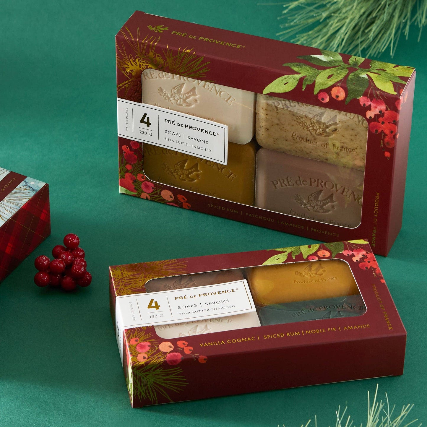 European Soaps - Heritage Soap Gift Set - Holiday Scents - 250g
